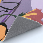 Modern Abstract Art Flowers 16 Rug Gallery Image 4