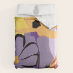 Modern Abstract Art Flowers 16 Duvet Cover Gallery Image 6