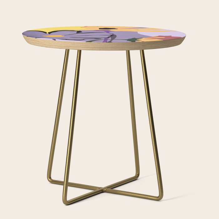 Modern Abstract Art Flowers 16 Side Table Gallery Image 1