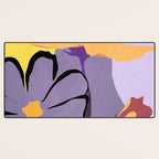 Modern Abstract Art Flowers 16 Desk Mat Gallery Image 3