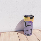Modern Abstract Art Flowers 16 Travel Mug Gallery Image 4