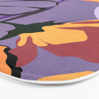 Modern Abstract Art Flowers 16 Bath Mat Gallery Image 3