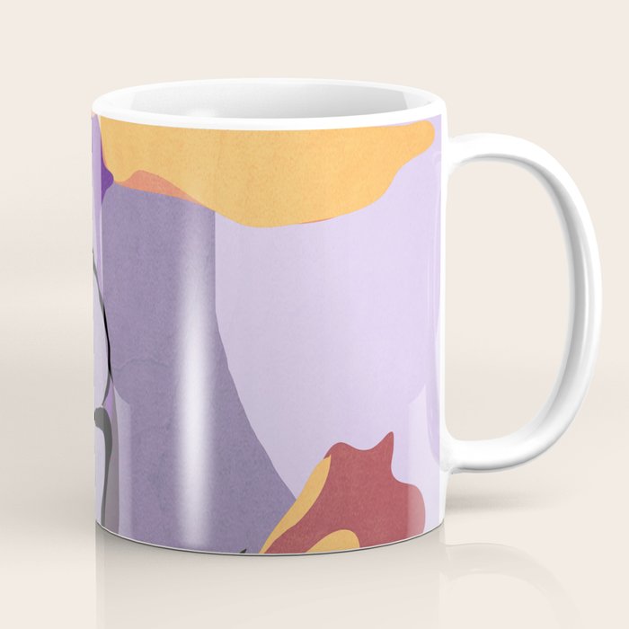 Modern Abstract Art Flowers 16 Coffee Mug Gallery Image 1