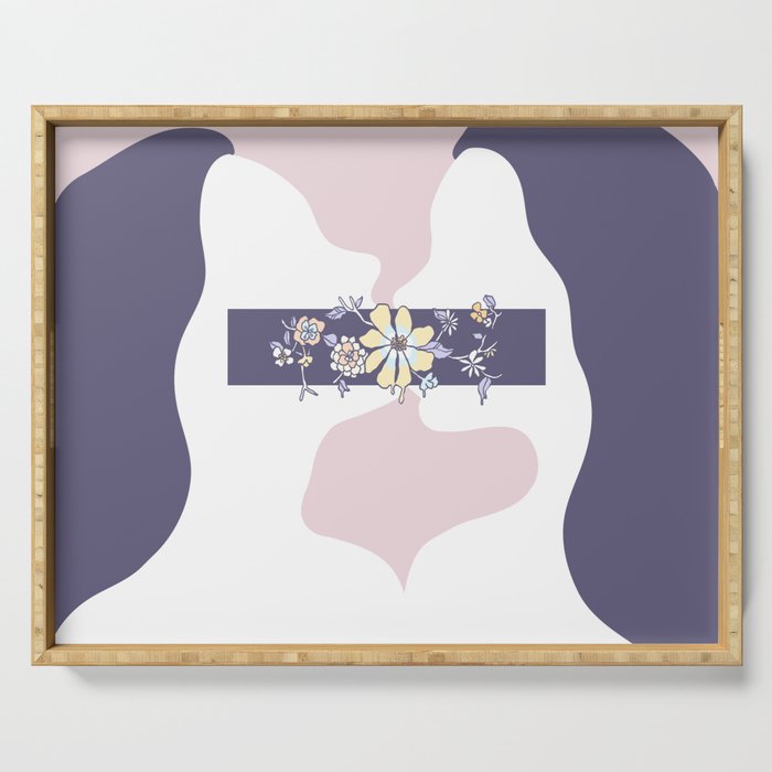 Encumbered Exploration of Existence (Unspoken Propensity) Serving Tray Gallery Image 1