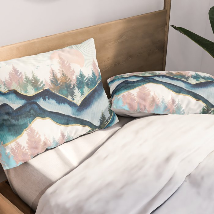 Winter Forest Pillow Sham Gallery Image 2