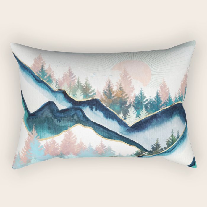 Winter Forest Rectangular Pillow Gallery Image 2