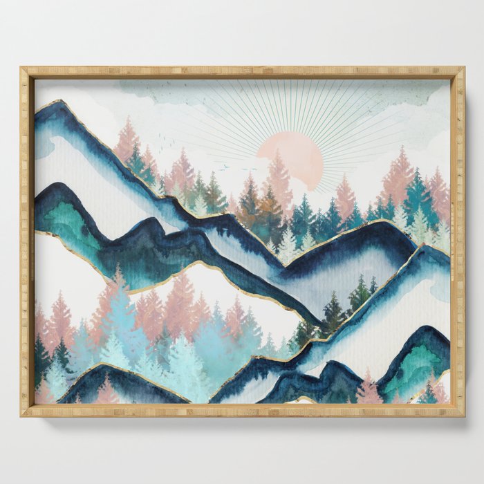 Winter Forest Serving Tray Gallery Image 1