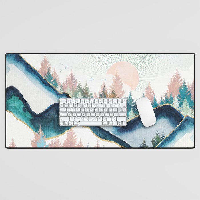 Winter Forest Desk Mat Gallery Image 1