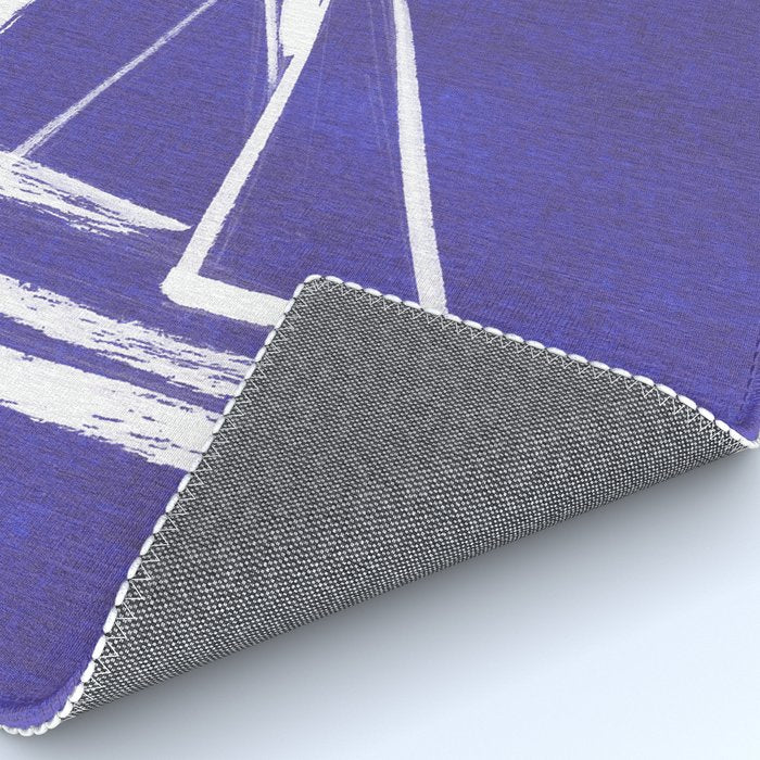 Sailboat Drawing - Indigo Blue Rug Gallery Image 4