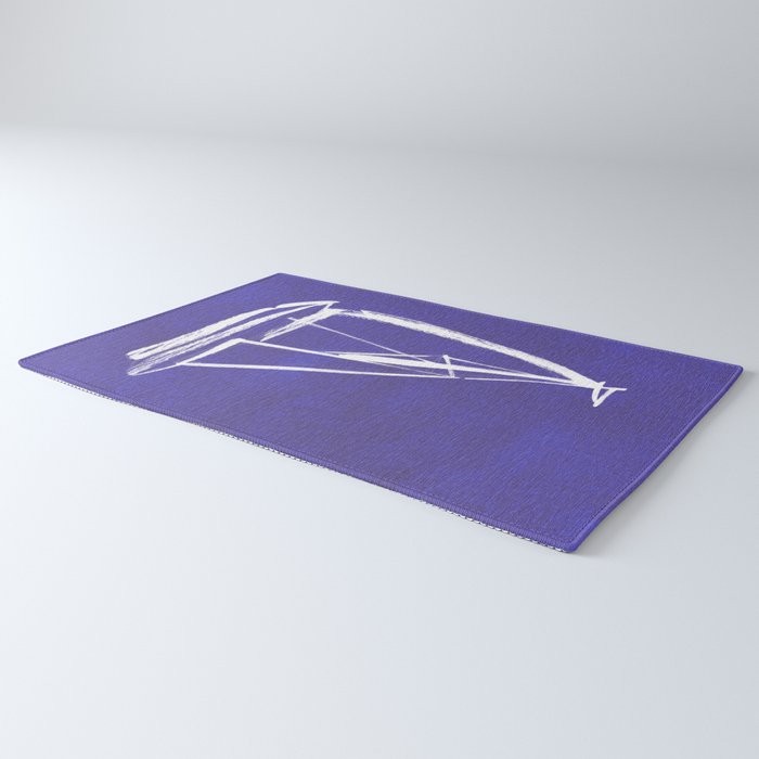 Sailboat Drawing - Indigo Blue Rug Gallery Image 3