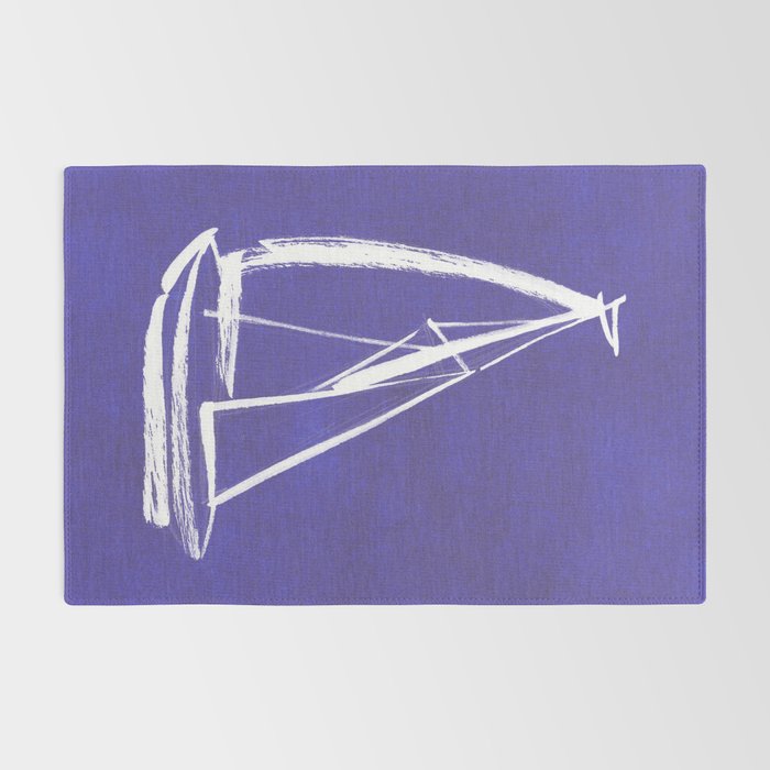 Sailboat Drawing - Indigo Blue Rug Gallery Image 2
