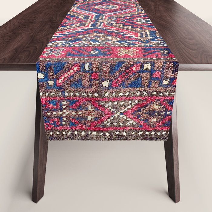 Baluch Khorasan Northeast Persian Bag Face Print Table Runner Gallery Image 1