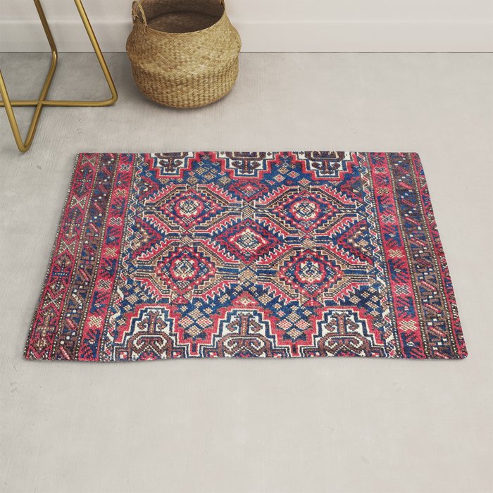 Baluch Khorasan Northeast Persian Bag Face Print Rug Gallery Image 1