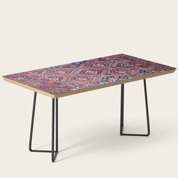 Baluch Khorasan Northeast Persian Bag Face Print Coffee Table Gallery Image 1