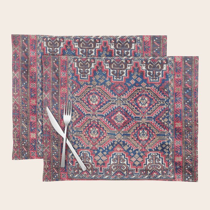 Baluch Khorasan Northeast Persian Bag Face Print Placemat Gallery Image 1
