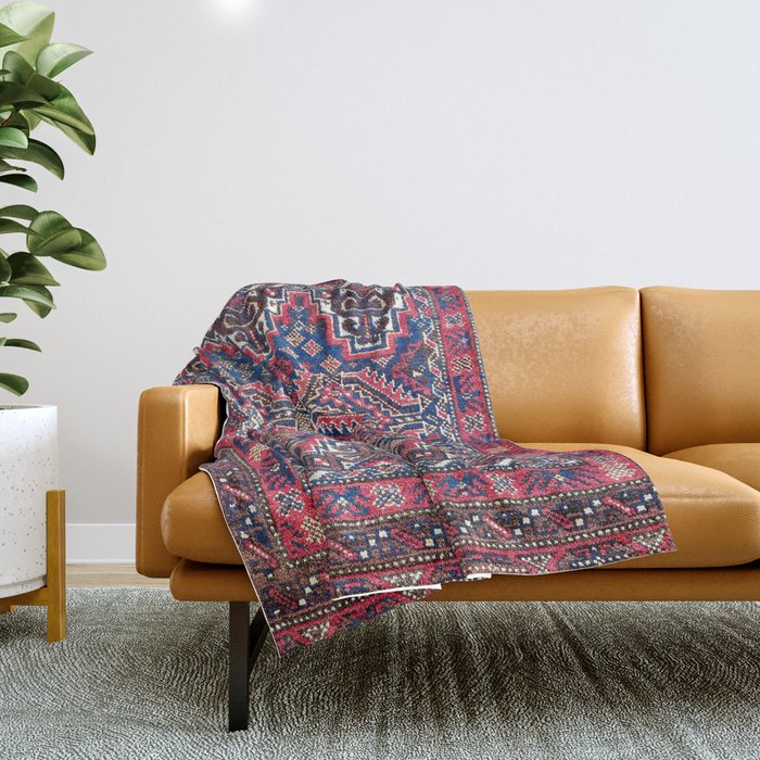 Baluch Khorasan Northeast Persian Bag Face Print Throw Blanket Gallery Image 1