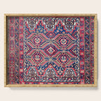 Baluch Khorasan Northeast Persian Bag Face Print Serving Tray Gallery Image 1