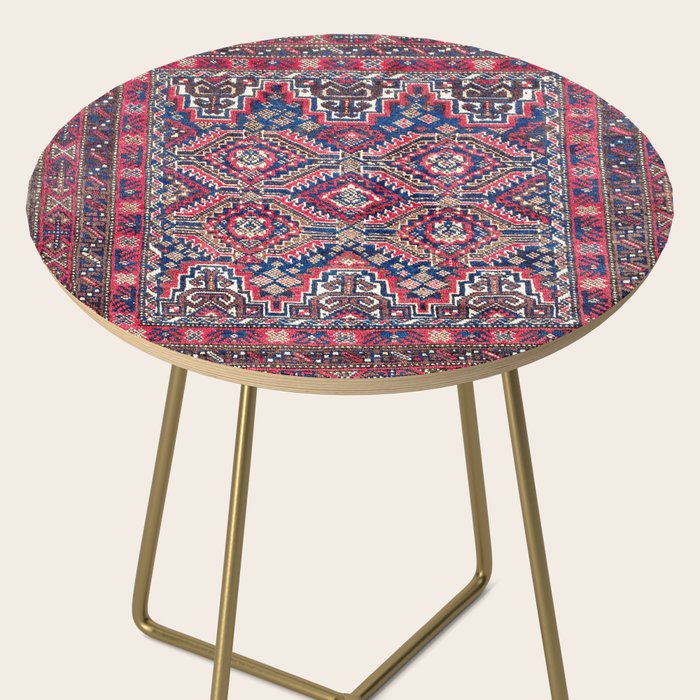 Baluch Khorasan Northeast Persian Bag Face Print Side Table Gallery Image 2