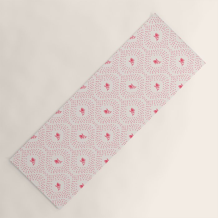 Wild Dotted Florals - Abstract Pattern Coordinate Yoga Mat Gallery Image 1