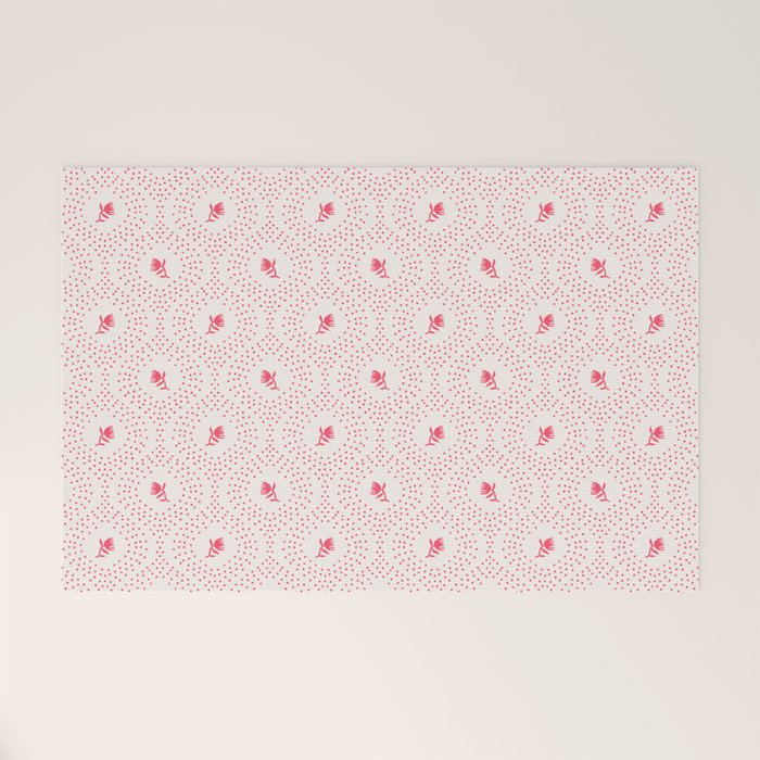 Wild Dotted Florals - Abstract Pattern Coordinate Welcome Mat Gallery Image 1