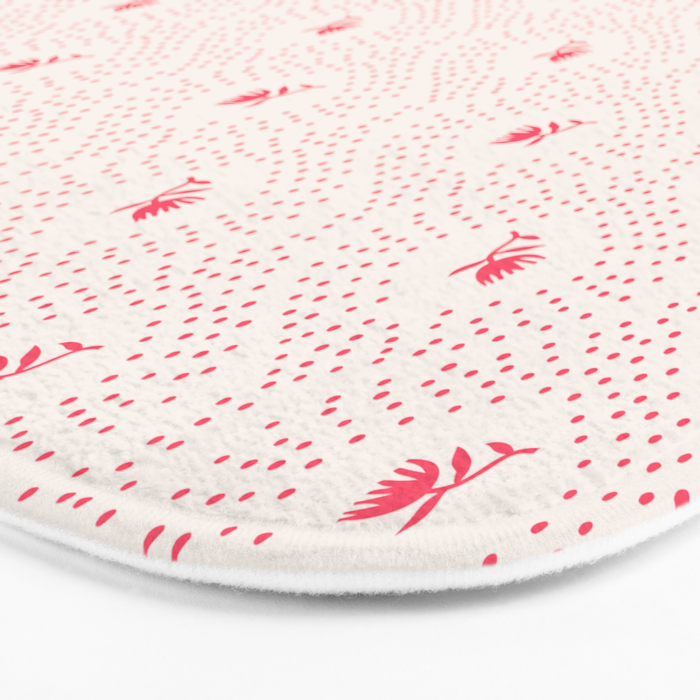 Wild Dotted Florals - Abstract Pattern Coordinate Bath Mat Gallery Image 3