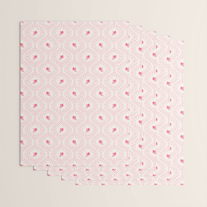 Wild Dotted Florals - Abstract Pattern Coordinate Wrapping Paper Gallery Image 3