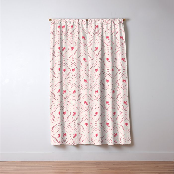 Wild Dotted Florals - Abstract Pattern Coordinate Window Curtain Gallery Image 3
