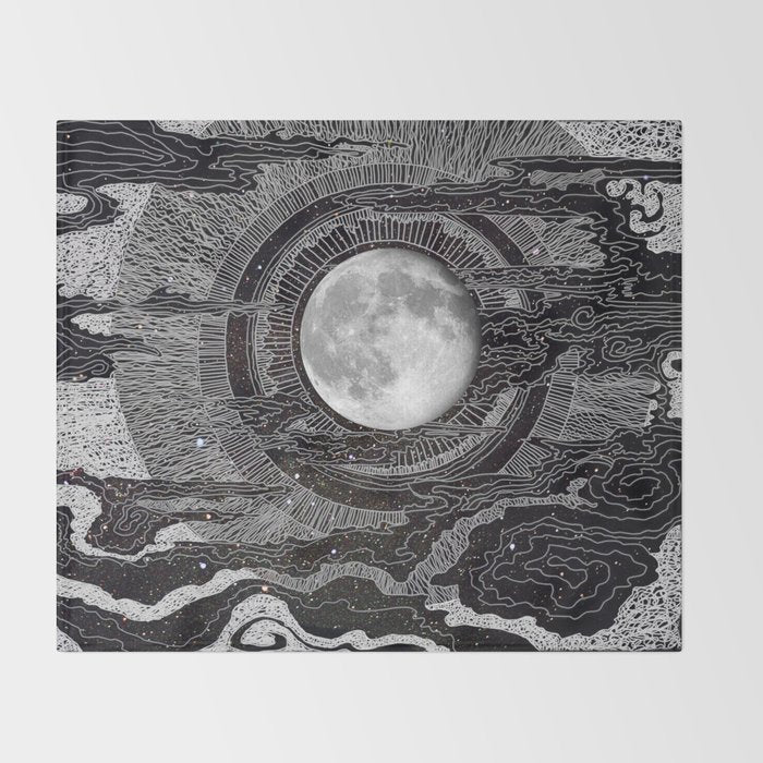 Moon Glow Throw Blanket Gallery Image 2