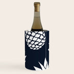 Tropical, Pineapples, Navy Blue ad White Wine Chiller Gallery Image 3