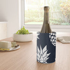 Tropical, Pineapples, Navy Blue ad White Wine Chiller Gallery Image 4