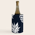 Tropical, Pineapples, Navy Blue ad White Wine Chiller Gallery Image 1