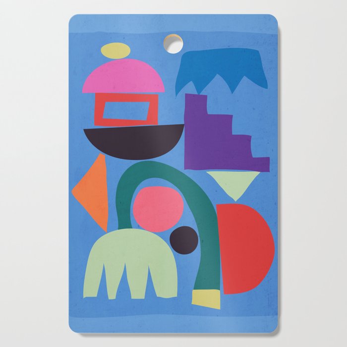 Abstract Shapes Modern Art 3 Cutting Board Gallery Image 1