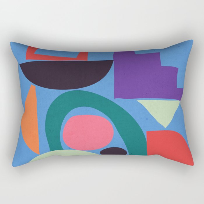 Abstract Shapes Modern Art 3 Rectangular Pillow Gallery Image 2