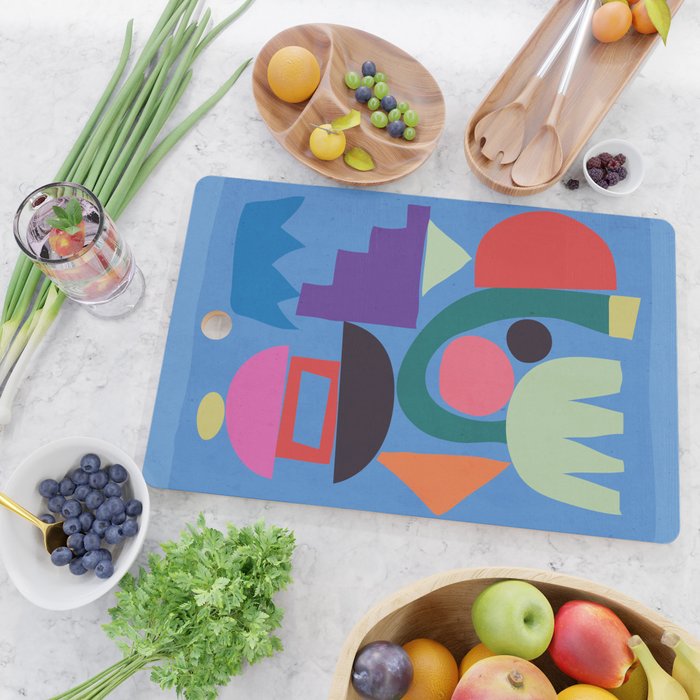 Abstract Shapes Modern Art 3 Cutting Board Gallery Image 2