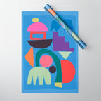 Abstract Shapes Modern Art 3 Wrapping Paper Gallery Image 1