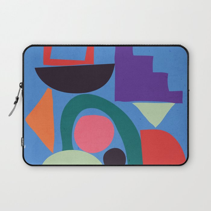 Abstract Shapes Modern Art 3 Laptop Sleeve Gallery Image 1