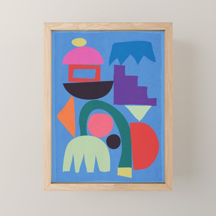 Abstract Shapes Modern Art 3 Mini Art Print Gallery Image 1