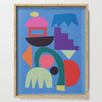 Abstract Shapes Modern Art 3 Serving Tray Gallery Image 1
