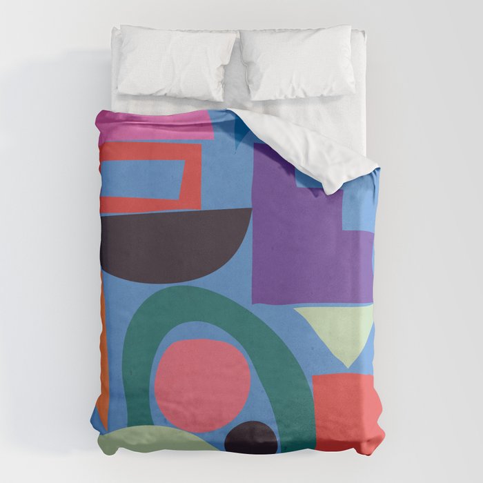 Abstract Shapes Modern Art 3 Duvet Cover Gallery Image 1