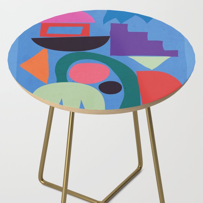 Abstract Shapes Modern Art 3 Side Table Gallery Image 2