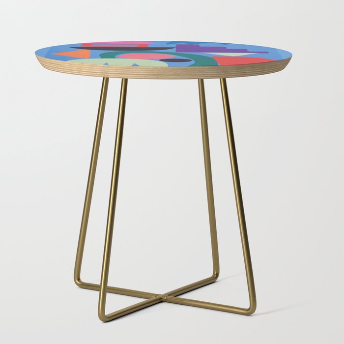 Abstract Shapes Modern Art 3 Side Table Gallery Image 1