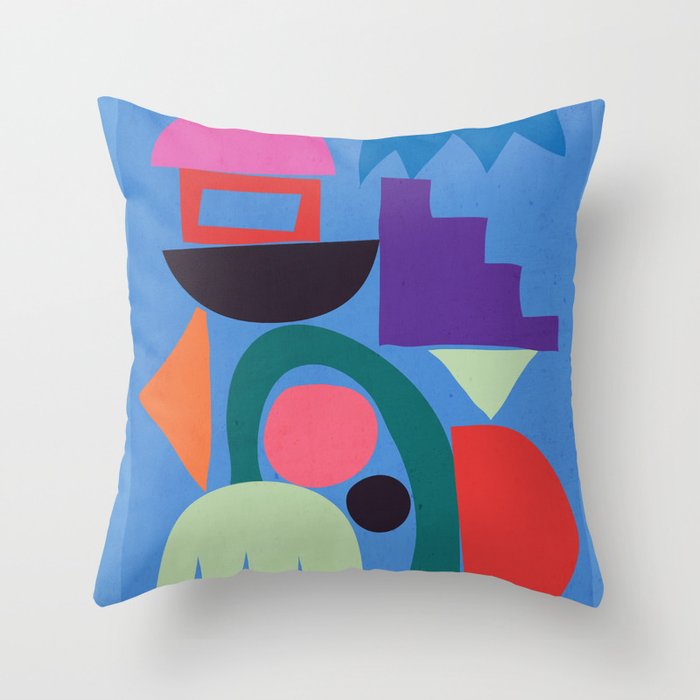 Abstract Shapes Modern Art 3 Throw Pillow Gallery Image 6