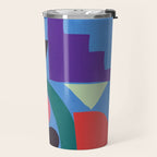 Abstract Shapes Modern Art 3 Travel Mug Gallery Image 2