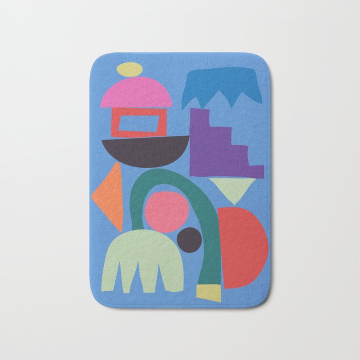 Abstract Shapes Modern Art 3 Bath Mat Gallery Image 1