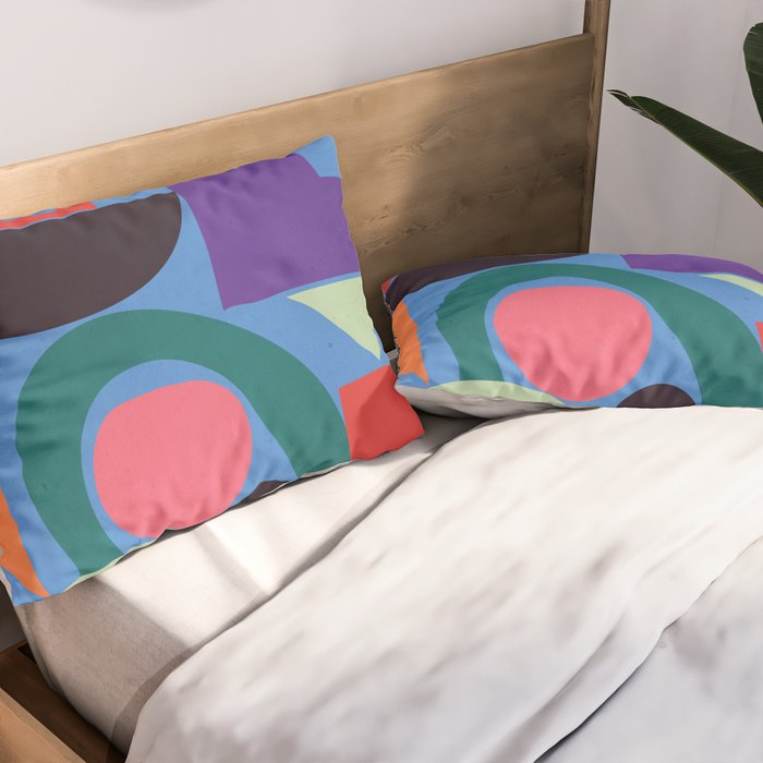 Abstract Shapes Modern Art 3 Pillow Sham Gallery Image 2
