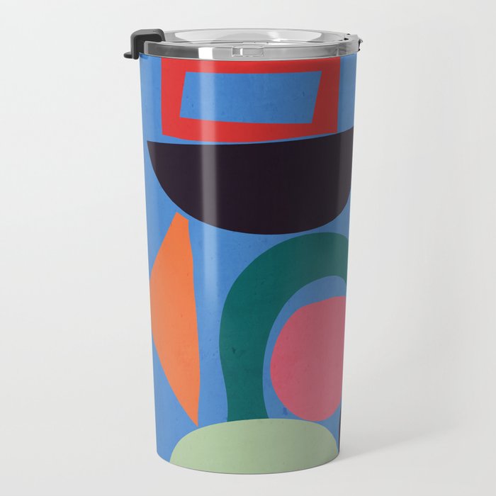 Abstract Shapes Modern Art 3 Travel Mug Gallery Image 3