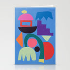 Abstract Shapes Modern Art 3 Stationery Card Gallery Image 2