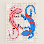 Colorful salamanders Jigsaw Puzzle Gallery Image 1