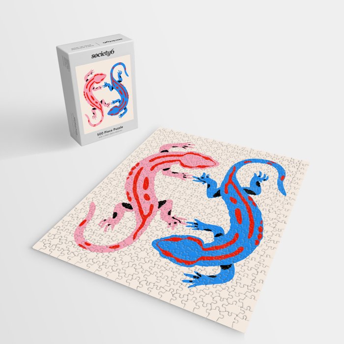 Colorful salamanders Jigsaw Puzzle Gallery Image 2