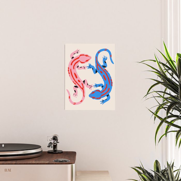 Colorful salamanders Poster Gallery Image 2